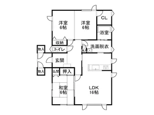 北海道中川郡幕別町札内文京町【一戸建】の間取り