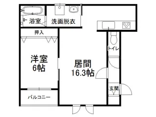 ルゼルN【3階】の間取り