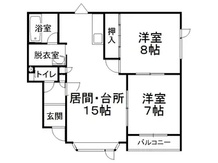 M’S HEIGHTS【202号室】の間取り