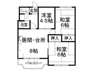 サンブライトハイツNO1【305号室】の間取り