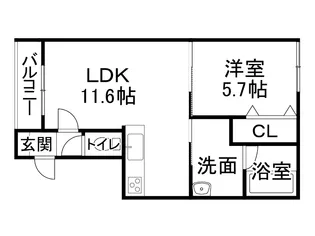 Clara l【203号室】の間取り