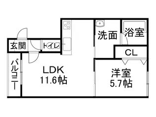 Clara l【305号室】の間取り