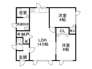 北海道帯広市大通南31丁目【一戸建】の間取り