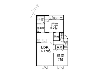ROTHTLE【302号室】の間取り