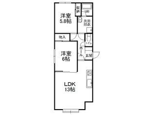 ボナールコート【1階】の間取り