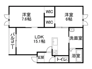 Nico【3階】の間取り