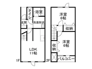 KM−Ⅰ【B号室】の間取り