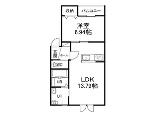 Dermozo(デルモゾ)【302号室】の間取り