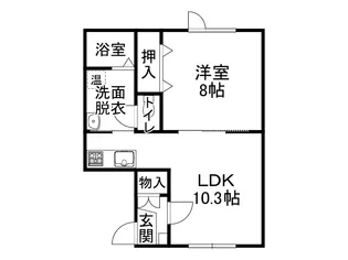 クレスト①【12号室】の間取り