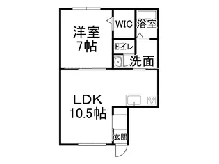 イルニード【1-A号室】の間取り