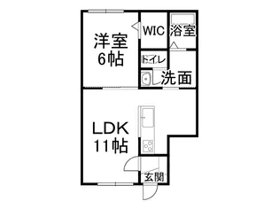 イルニード【1-B号室】の間取り