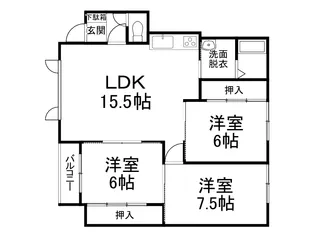 イースト5(音更)【202号室】の間取り