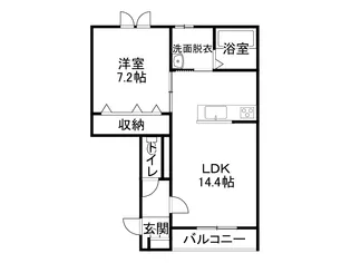 One self【2階】の間取り