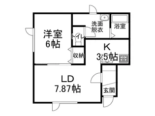 Saints(セインツ)【1-A号室】の間取り