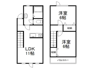 IKY−Ⅰ【B号室】の間取り