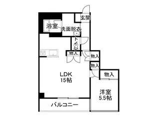 センターシティ⑤【7階】の間取り