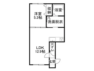 AlliseⅠ【103号室】の間取り