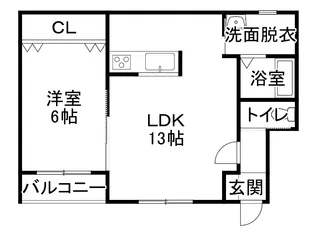 Corcobado【1階】の間取り