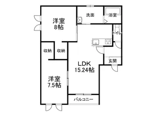 Prime Court【101号室】の間取り