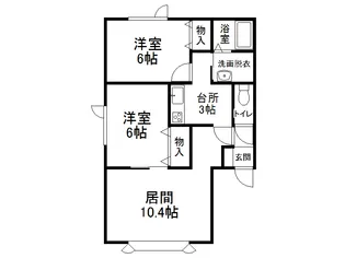 SKハイツ【201号室】の間取り