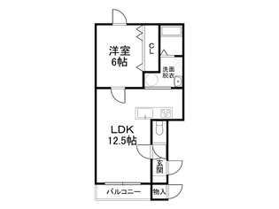 ALPHAⅣ【2-C号室】の間取り