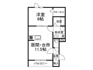 KirariⅡ【103号室】の間取り