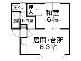 ハイムドマーニⅠ【5号室】の間取り