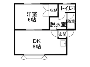 ハイムドマーニⅠ【2階】の間取り