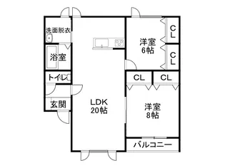 サペリ【1階】の間取り
