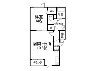 エルーシア・K【1階】の間取り