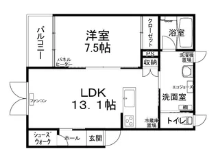 TOWN AK 01【1階】の間取り