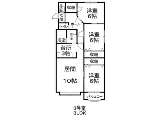 パークメゾン【203号室】の間取り