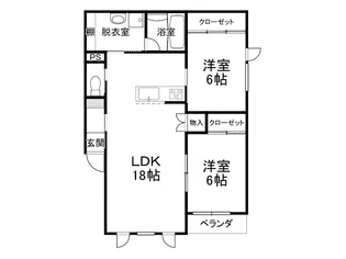 TOWNヒルズ193【302号室】の間取り