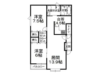 フェリーチェ223【101号室】の間取り