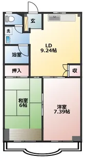 UKマンション【202号室】の間取り