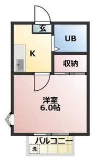 ステータス幕張【201号室】の間取り