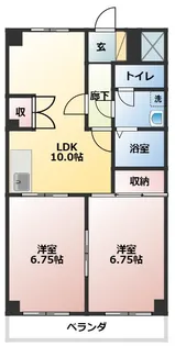 カーサ伊藤【102号室】の間取り