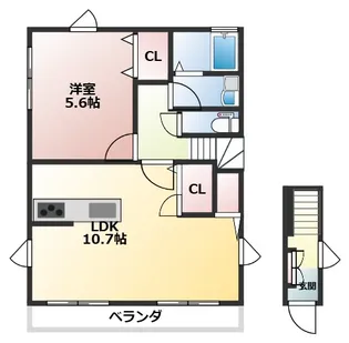 シティハイムユートピア S【2階号室】の間取り