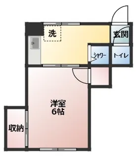 第二越後荘【202号室】の間取り