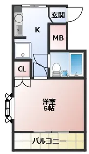 キャピタル壱番館【A-5号室】の間取り