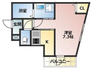 Ours Lavande(ウルス ラヴァンド)【2階】の間取り