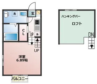 chalet 涼風テラス【1階】の間取り