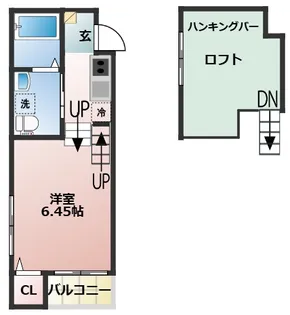 chalet 涼風テラス【1階】の間取り