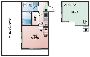 仮称)chaletプラス花園新築工事【2階】の間取り