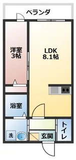 Le Bloom Stagea八千代台【101号室】の間取り