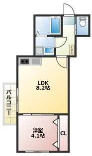 S-Court千葉寺【304号室】の間取り