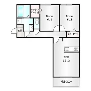 ガーネット【1階】の間取り