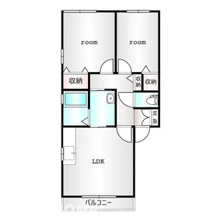 セゾン・マリートB【1階】の間取り