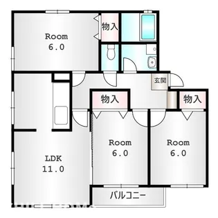 ラークヒルズ D【2階】の間取り
