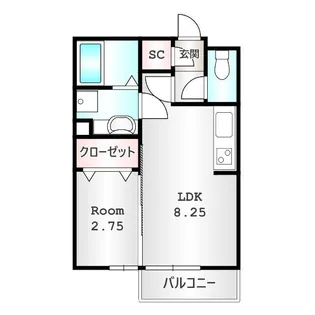 オペラハウス三光町【1階】の間取り